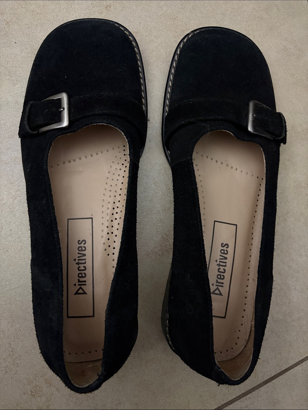 Black Suede Loafers by Directives